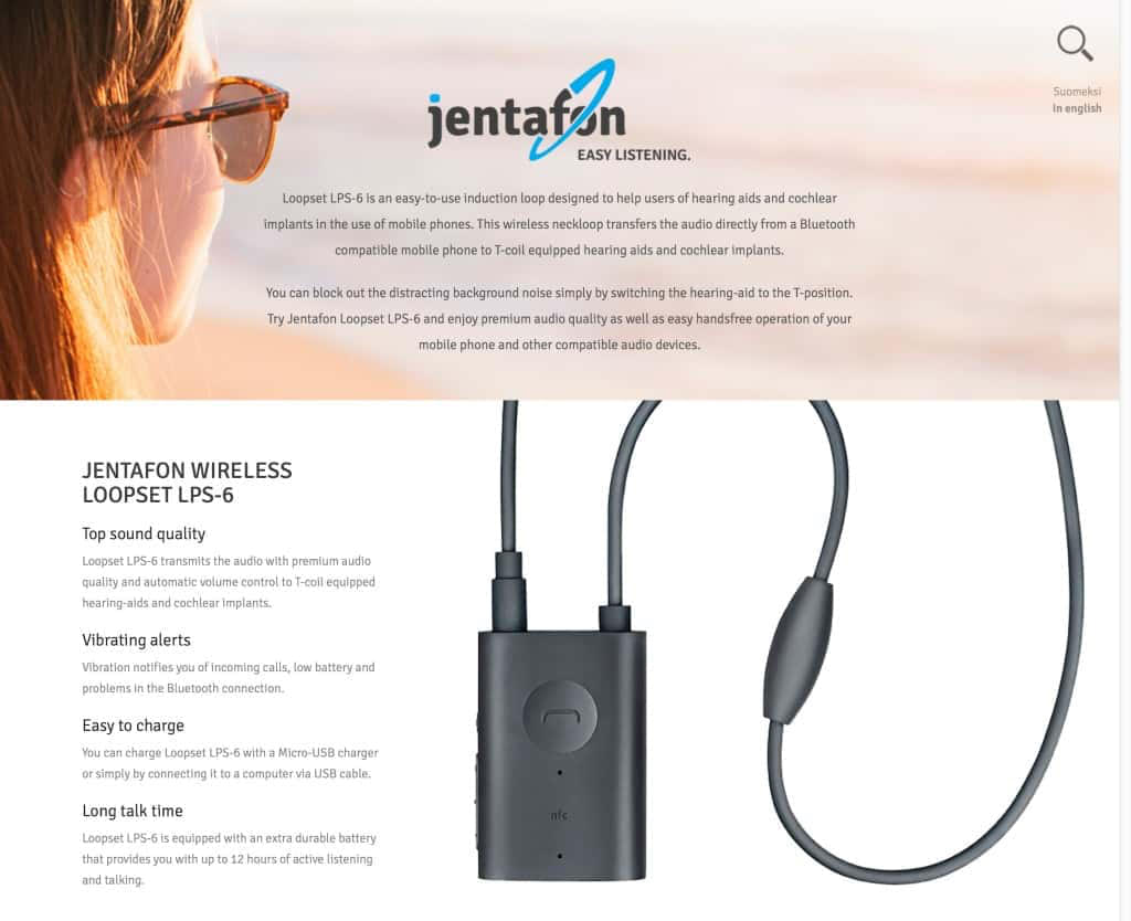 Jentafon - Wireless Loopset for hard of hearing